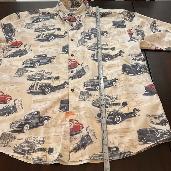 Boca Classics Vintage Cars Cotton Button Down Short Sleeve Shirt Size XL - Picture 10 of 11